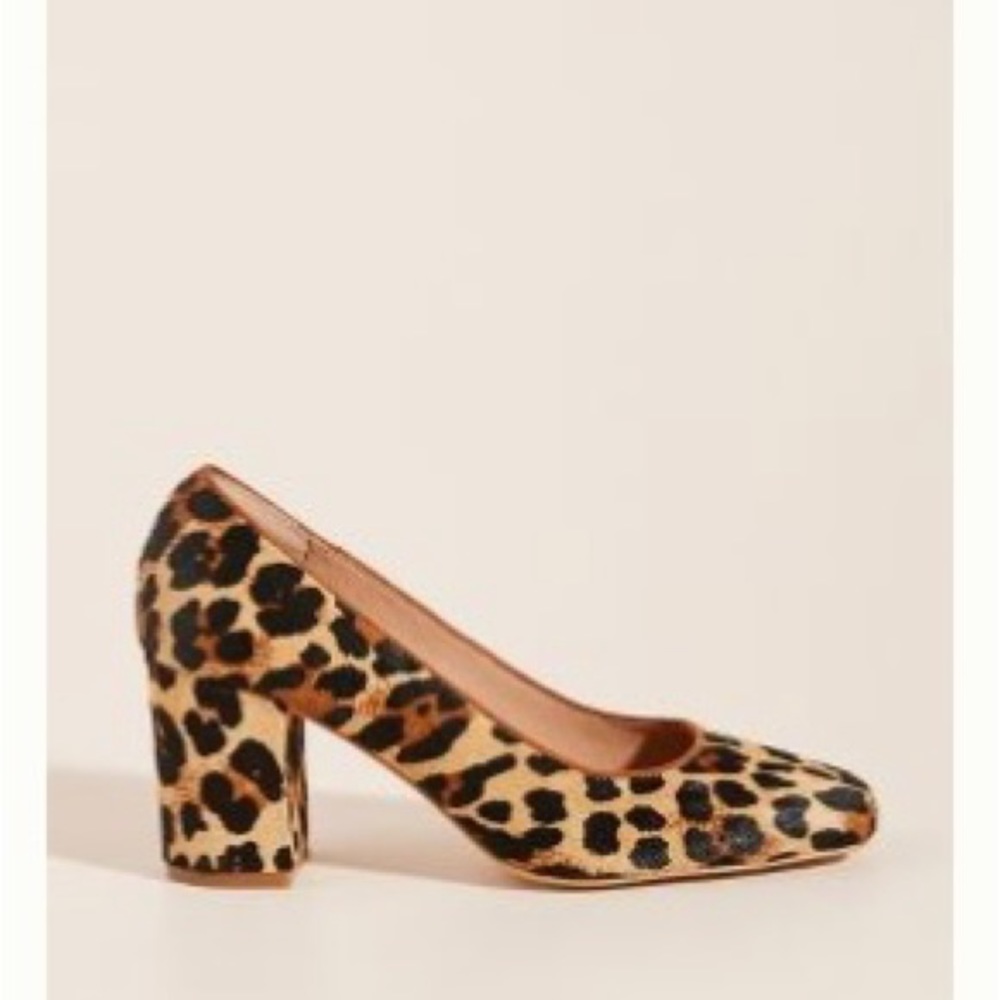 Anthropologie leopard print shoes